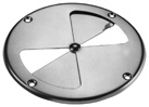 Round Polished Aluminum Vent, 7-1/2" Dia (#6501)